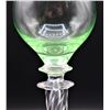 Image 3 : Steuben Single Clear to Green Goblet