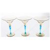 Image 7 : Steuben Amber & Celeste Wine Goblets
