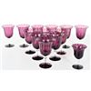 Image 2 : Set of (13) Carder Steuben Amethyst Wine Goblets