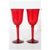 Image 2 : Set of (6) Steuben Selenium  Red Wine Glasses