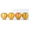 Image 1 : Set of (4) Steuben Gold Iridescent Shades