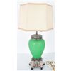 Steuben Green Jade Table Lamp