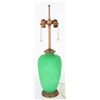 Steuben ACB Lamp, Green Jade