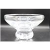 Image 1 : Large Steuben Crystal Footed Bowl, Signed