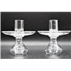 Image 5 : Pair of Steuben Glass 'Tear Drop' Candlesticks