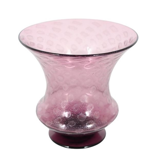 Signed Steuben Amethyst Flaring Footed Vase
