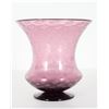 Image 5 : Signed Steuben Amethyst Flaring Footed Vase