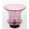 Image 6 : Signed Steuben Amethyst Flaring Footed Vase