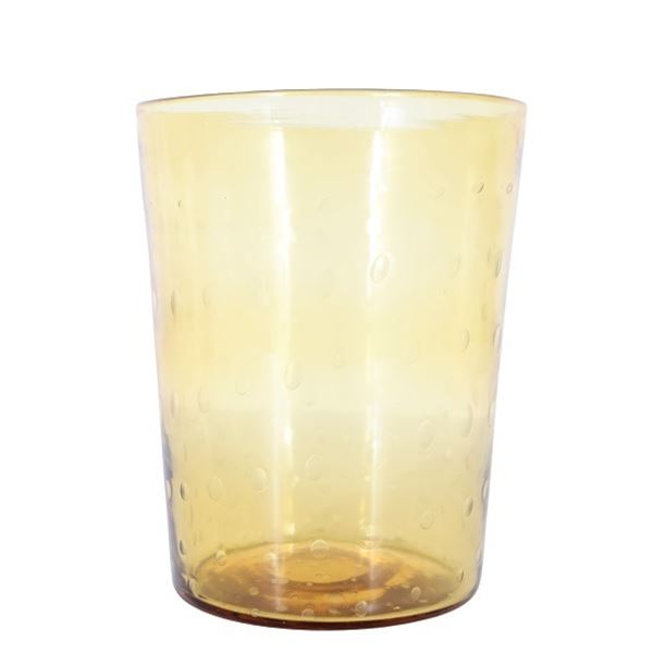 Steuben Amber Bubble Glass Vase