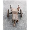 Image 3 : Antique Wood Rustic Wheelbarrow / Wagon