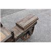 Image 8 : Antique Wood Rustic Wheelbarrow / Wagon