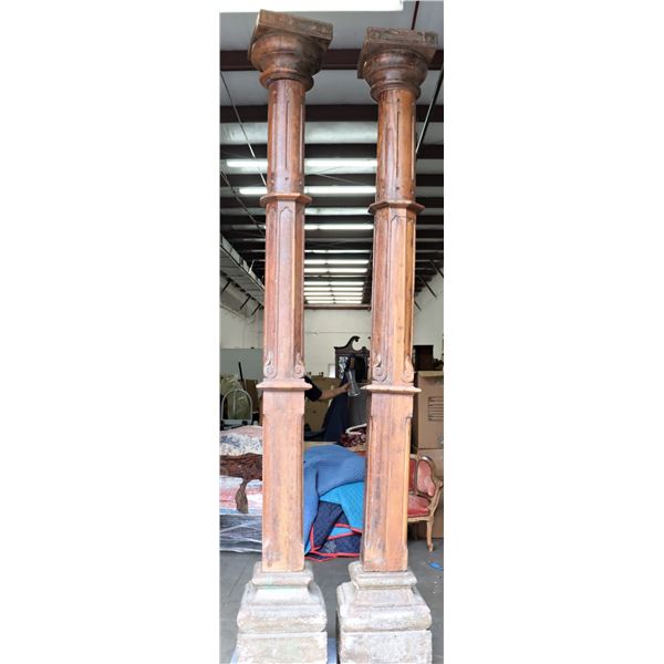 Pair of Antique Monumental Architectural Columns