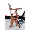 Image 8 : Antique Carved Wood Conversion High Chair Rocker