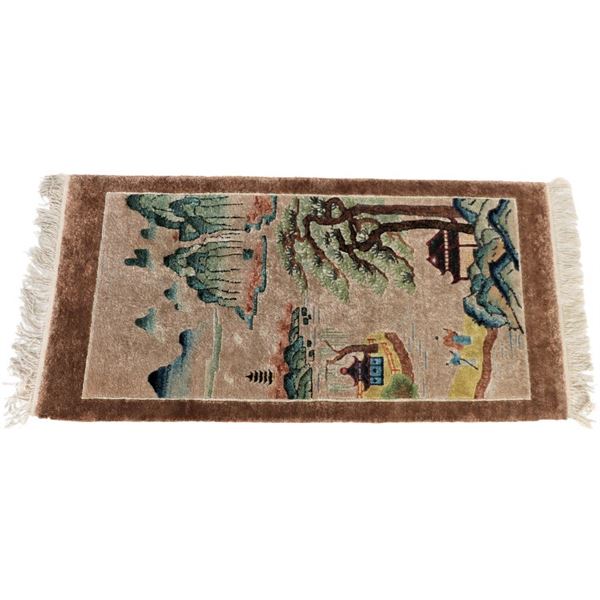 Antique Chinese Silk Rug