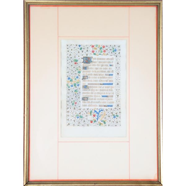 Illuminated Manuscript Leaf