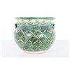 Image 2 : Italian Ceramic Hand Painted Pot w Plant