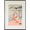 Image 1 : Vibrant Japanese Colored Woodblock Print