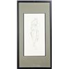 Image 1 : Signed Pencil Drawing of a Woman