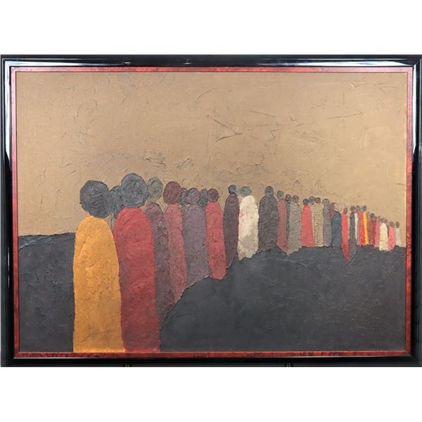 Abstract Figural Painting, Oil on Canvas