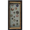 Image 1 : Framed Collection of Enameled Buttons