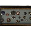 Image 2 : Framed Collection of Enameled Buttons