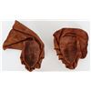 Image 7 : (2) Molded Leather Wall Masks