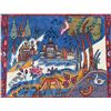 Image 2 : Semi-Antique Tabariz Pictorial Prayer Rug