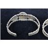 Image 3 : (2) New Mexico Silver & Turquoise Cuff Bracelets
