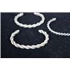Image 2 : (5) Silver Metal Bangle Bracelets