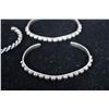 Image 4 : (5) Silver Metal Bangle Bracelets