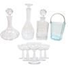 Image 1 : (10) Pieces of Glass Decanters and Coupes