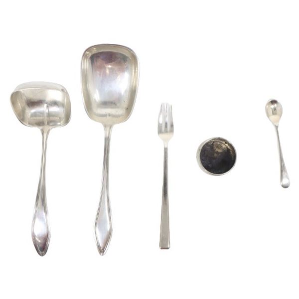 (5) Pieces of Silver Service Ware