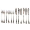 Image 1 : Fr Christofle Silver (6) Fish Forks & (6) Knives
