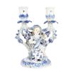 Image 1 : Blue & White European Double Candlestick