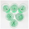 Image 3 : (6) Hand-blown Fluted Goblets