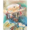 Image 2 : Signed Watercolor, Portrait