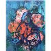 Image 2 : 20th C Watercolor of Florals & a Woman