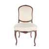 Image 1 : French Upholstered & Carved Wood Chair