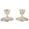 Image 1 : Pair Antique Silver Relief Candlesticks