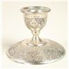 Image 2 : Pair Antique Silver Relief Candlesticks