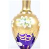 Image 8 : Cobalt Blue & Gilt Bohemian Decanter & (4)Glasses