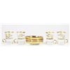 Image 8 : Set of 4 Glasses & Saucers