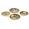 Image 2 : (4) Collection Decorative Footed Plates
