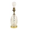 Image 1 : Cut Glass & Brass Table Lamp