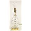 Image 7 : Cut Glass & Brass Table Lamp