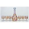 Image 11 : Vintage Decanter w (6) Glasses