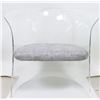 Image 1 : Clear Molded Lucite Lounge Chair