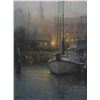 Image 2 : G. Harvey 'Harbor Mist' Lithograph.