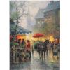 Image 2 : G. Harvey 'Flower Vendor Boston' Lithograph.