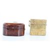 Image 6 : (1) Victorian Jewelry Box  & (1) Asian Brass Box